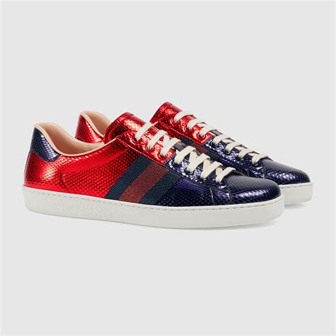 gucci ace sneaker outfit men|gucci ace metallic snakeskin sneakers.